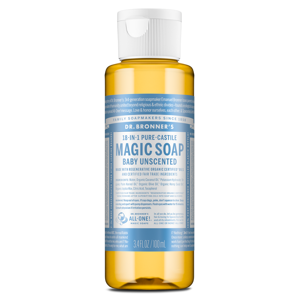 Dr Bronner's Unscented - Pure-Castile Magic Soap