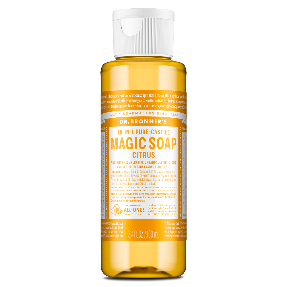 Dr Bronner's Citrus - Pure-Castile Magic Soap