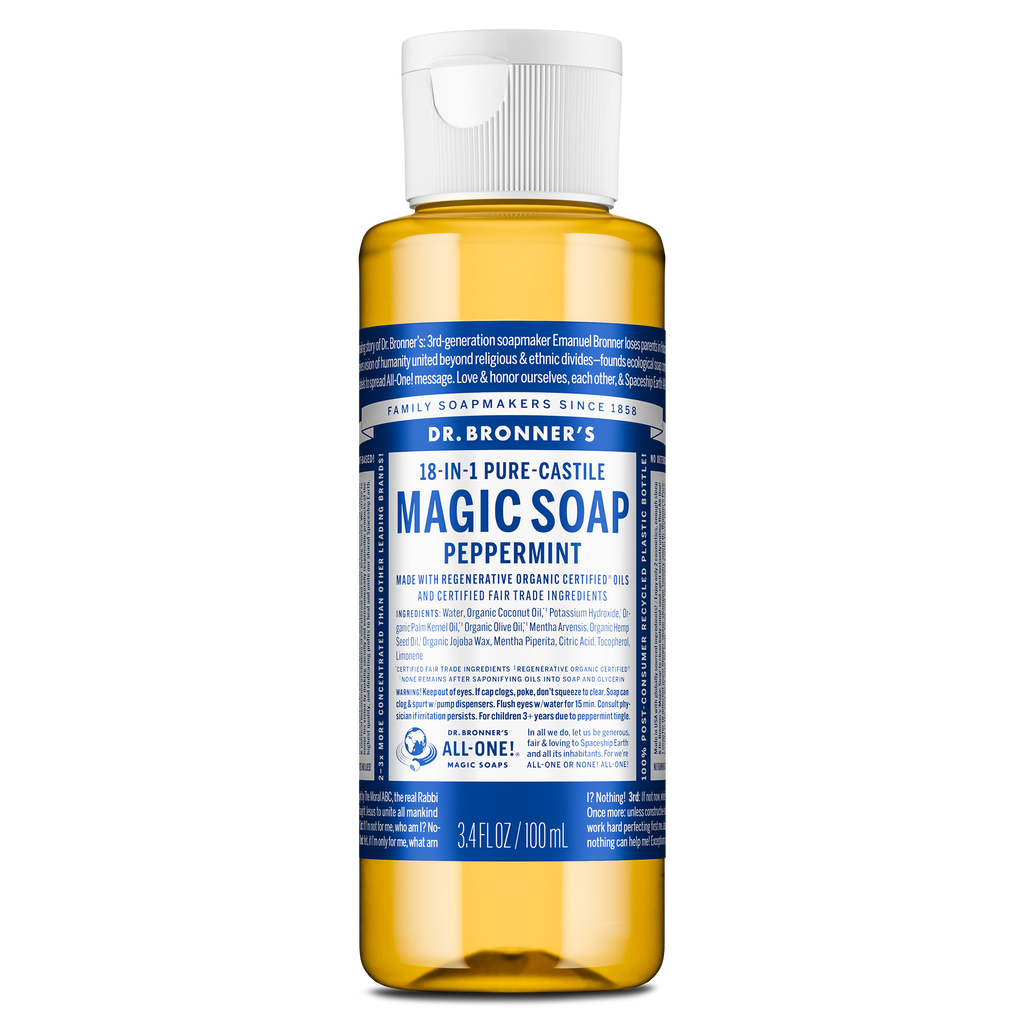 Dr Bronner's Peppermint - Pure-Castile Magic Soap
