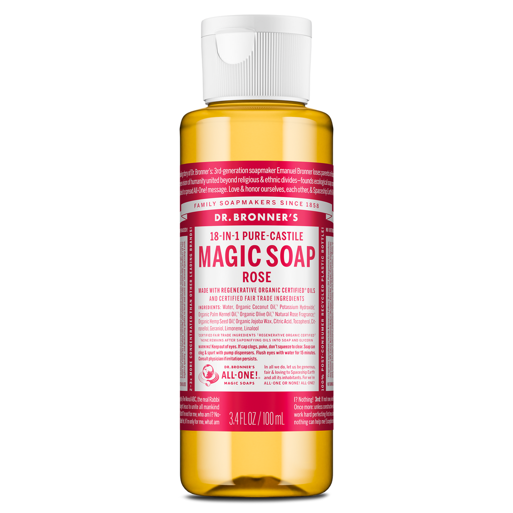 Dr Bronner's Rose - Pure-Castile Magic Soap