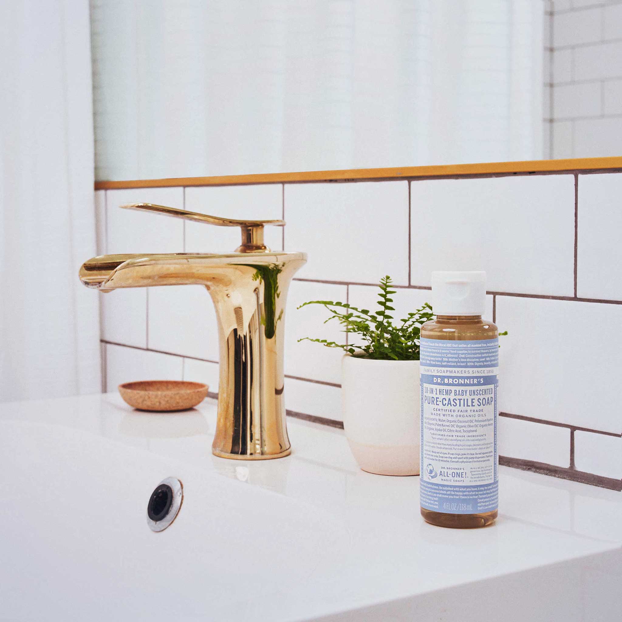 Dr Bronner's Unscented - Pure-Castile Magic Soap