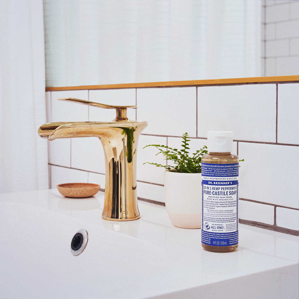 Dr Bronner's Peppermint - Pure-Castile Magic Soap