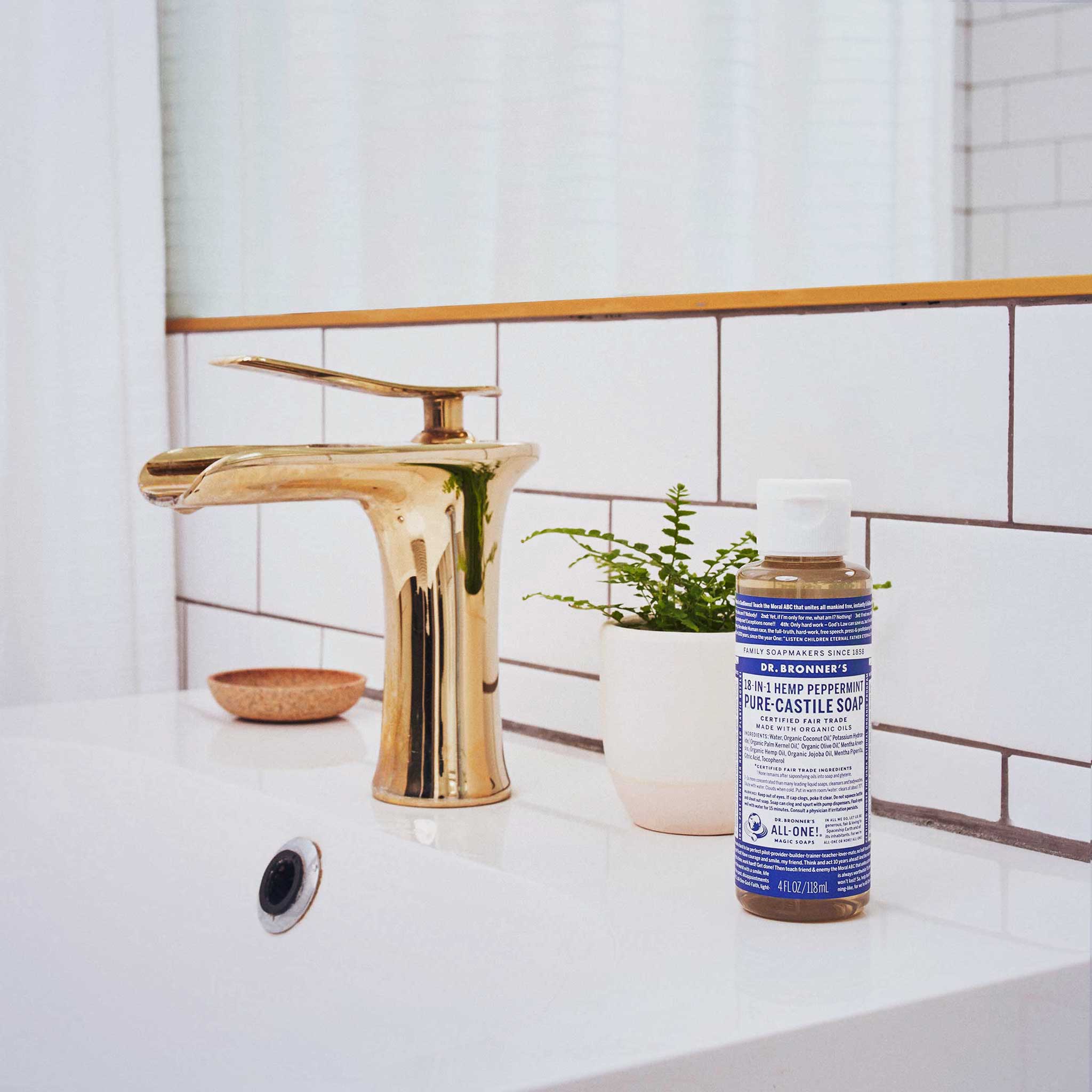 Dr Bronner's Peppermint - Pure-Castile Magic Soap