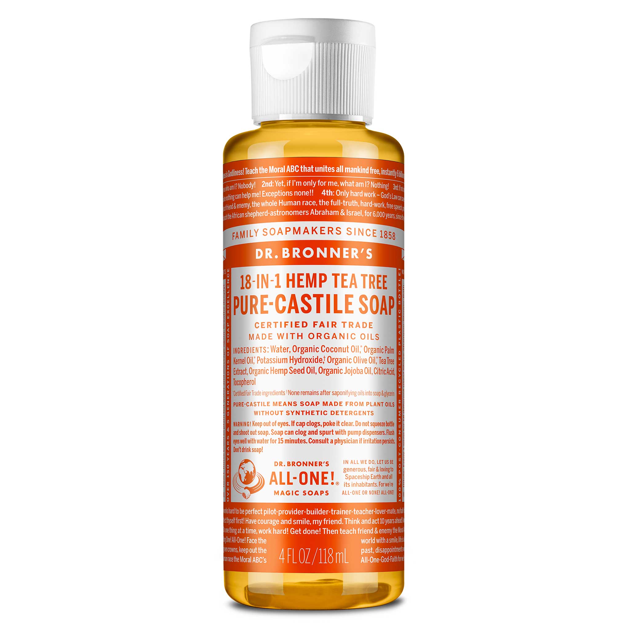 Dr Bronner's Tea Tree - Pure-Castile Magic Soap