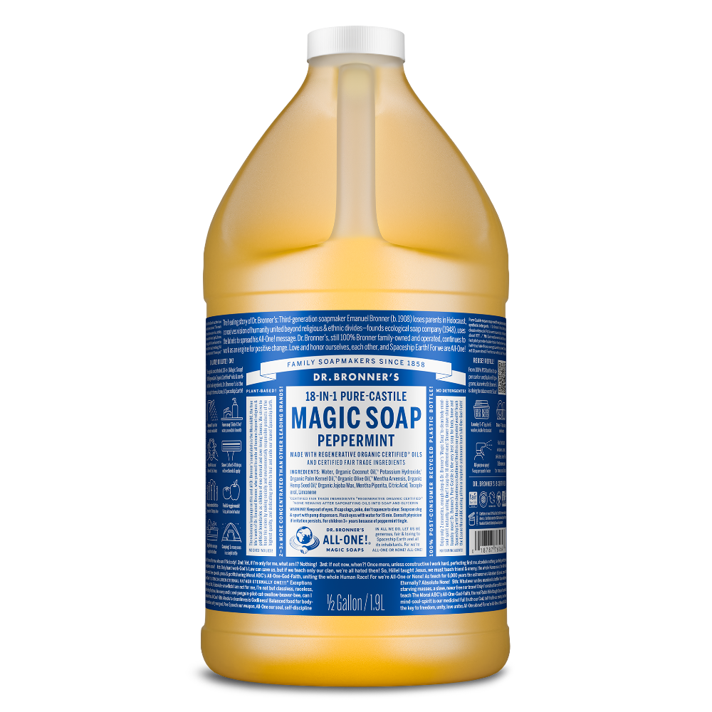 Dr Bronner's Peppermint - Pure-Castile Magic Soap