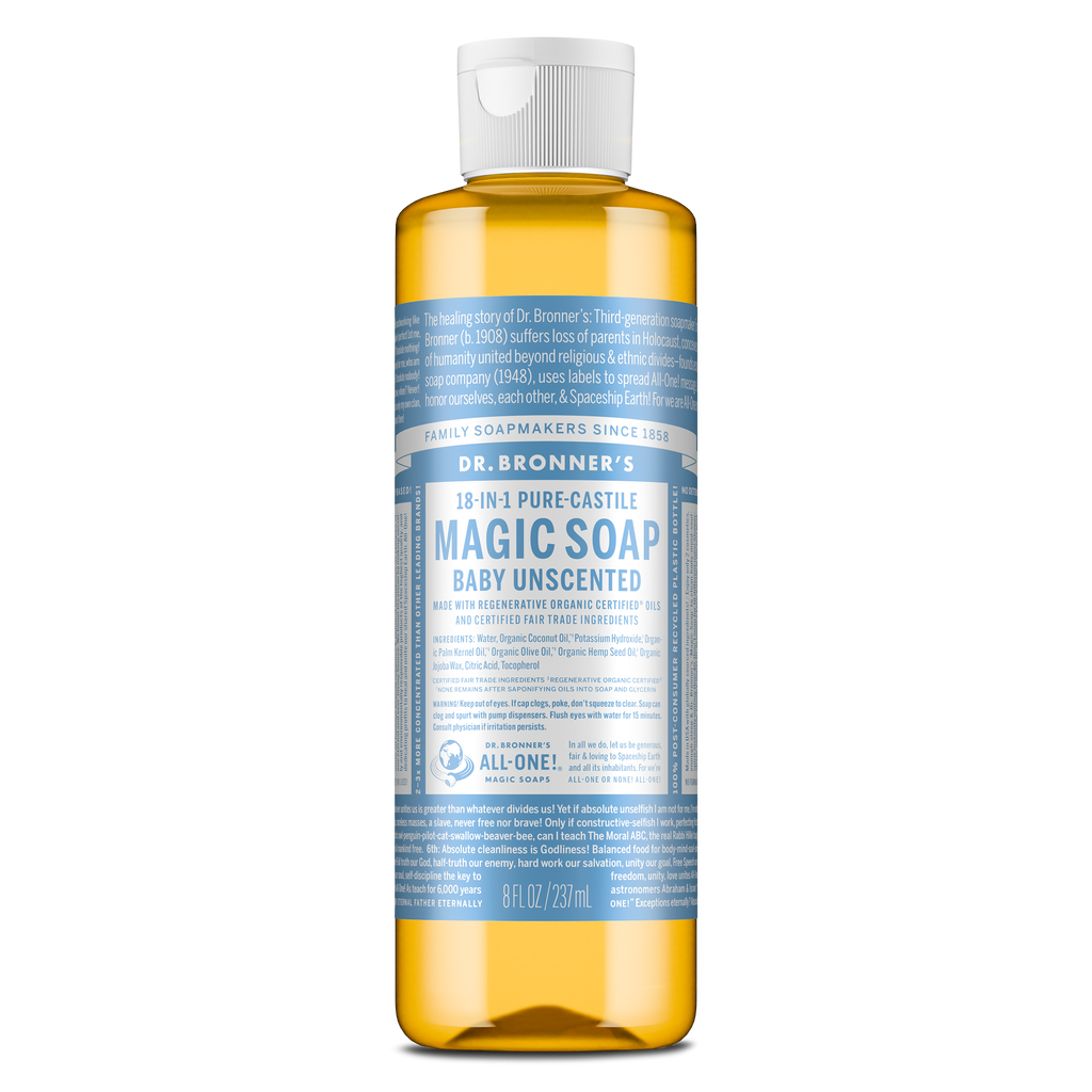 Dr Bronner's Unscented - Pure-Castile Magic Soap