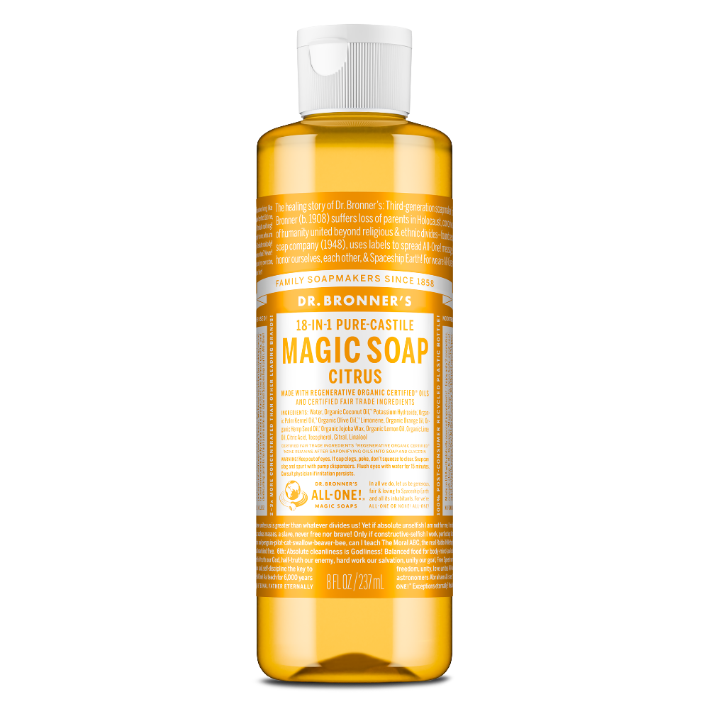 Dr Bronner's Citrus - Pure-Castile Magic Soap