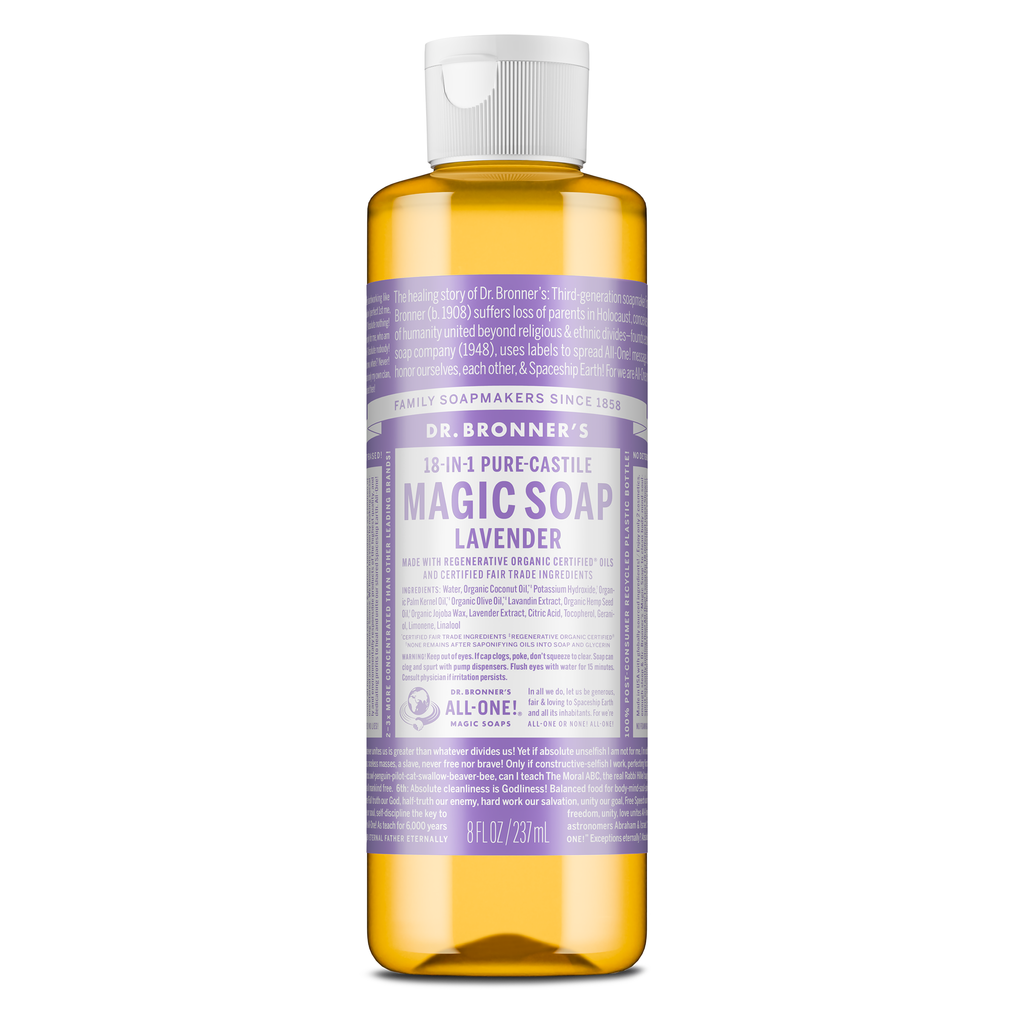 Dr Bronner's Lavender - Pure-Castile Magic Soap