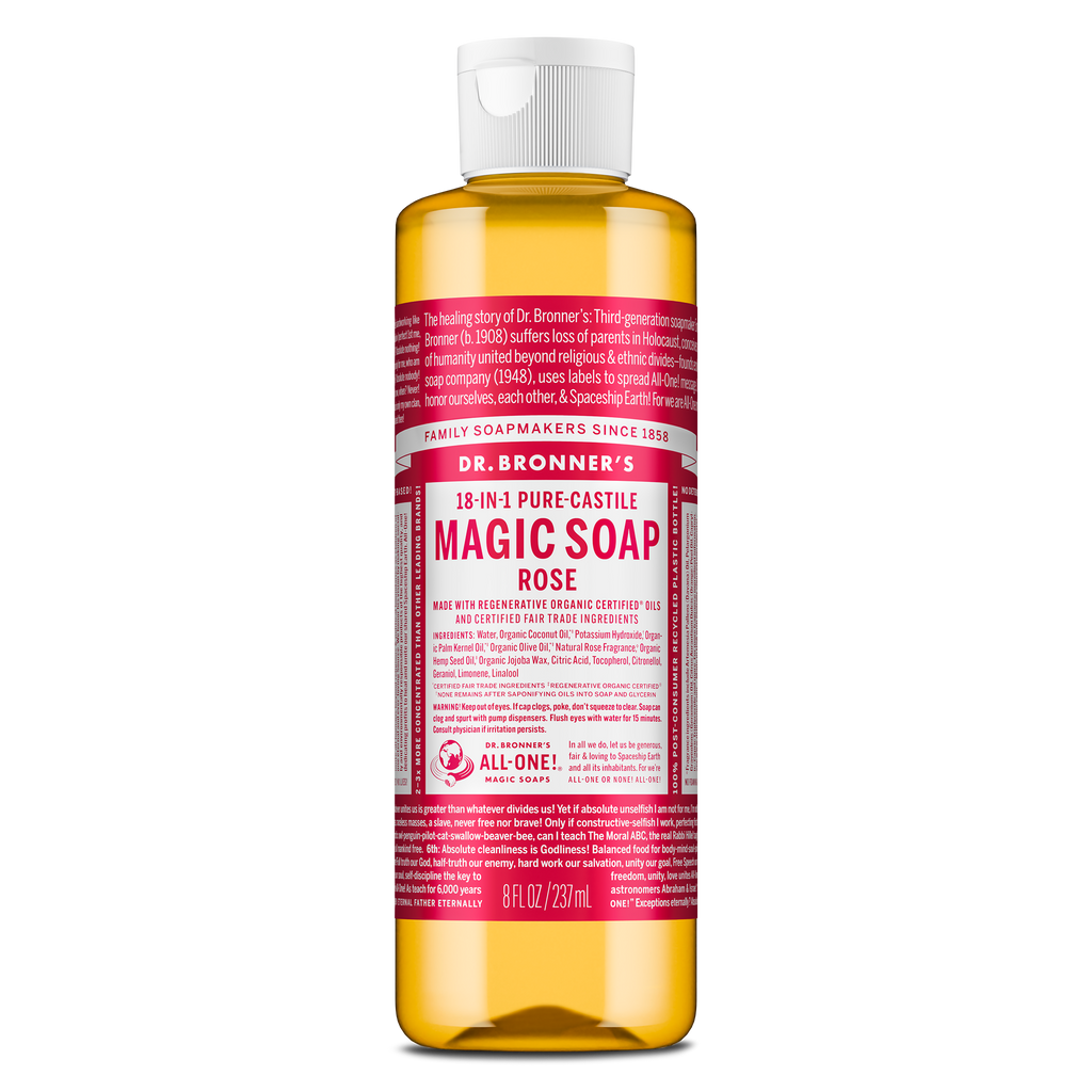 Dr Bronner's Rose - Pure-Castile Magic Soap