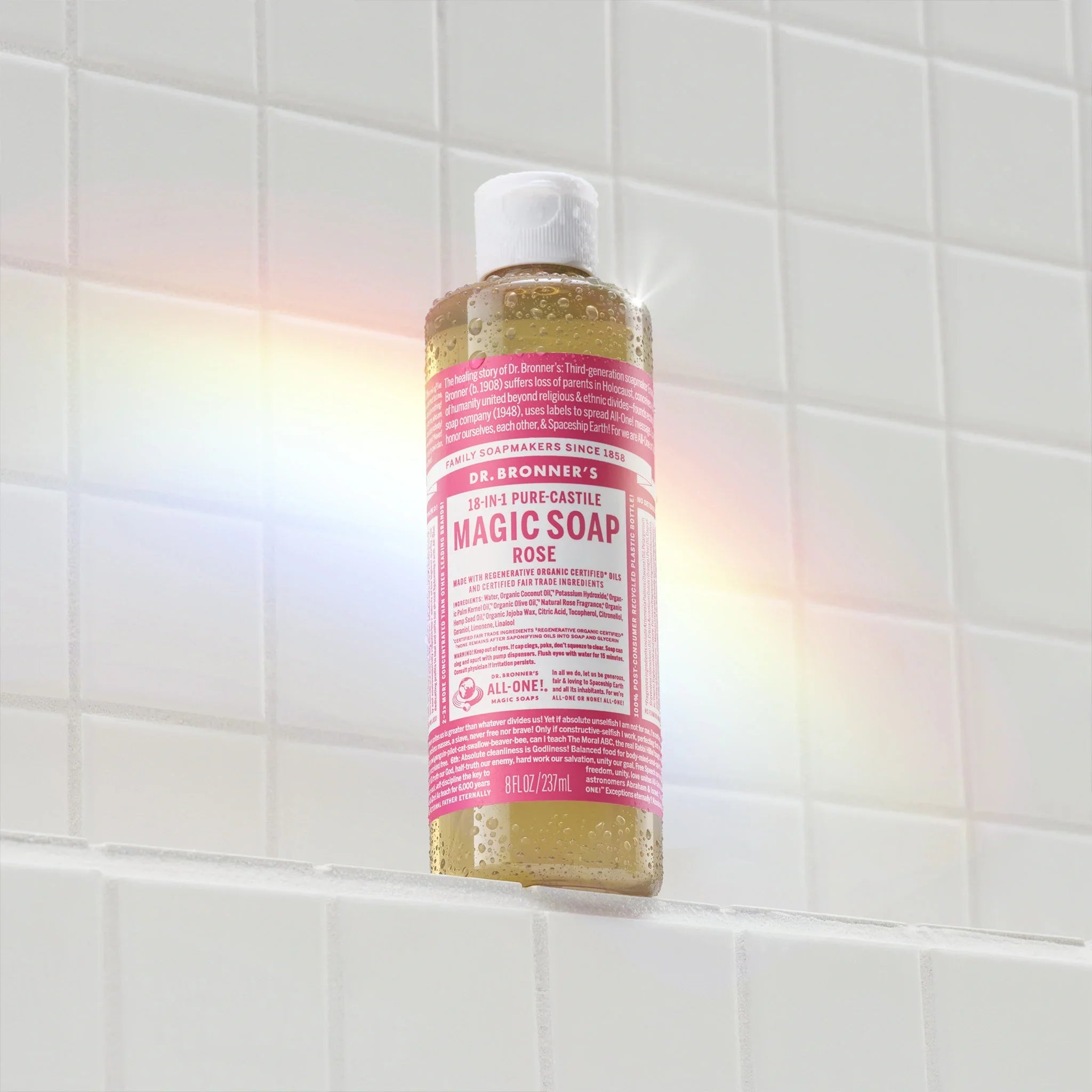 Dr Bronner's Rose - Pure-Castile Magic Soap