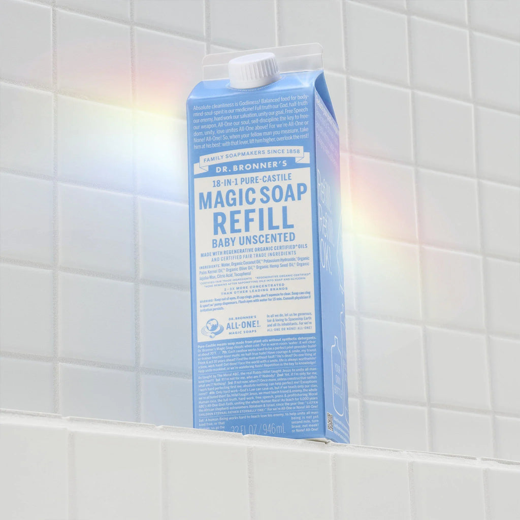 Dr Bronner's Unscented - Pure-Castile Magic Soap Refill