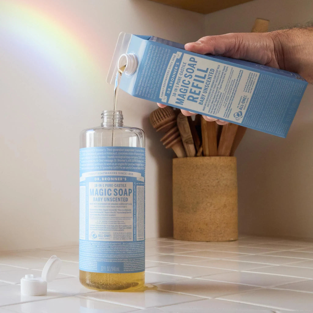Dr Bronner's Unscented - Pure-Castile Magic Soap Refill