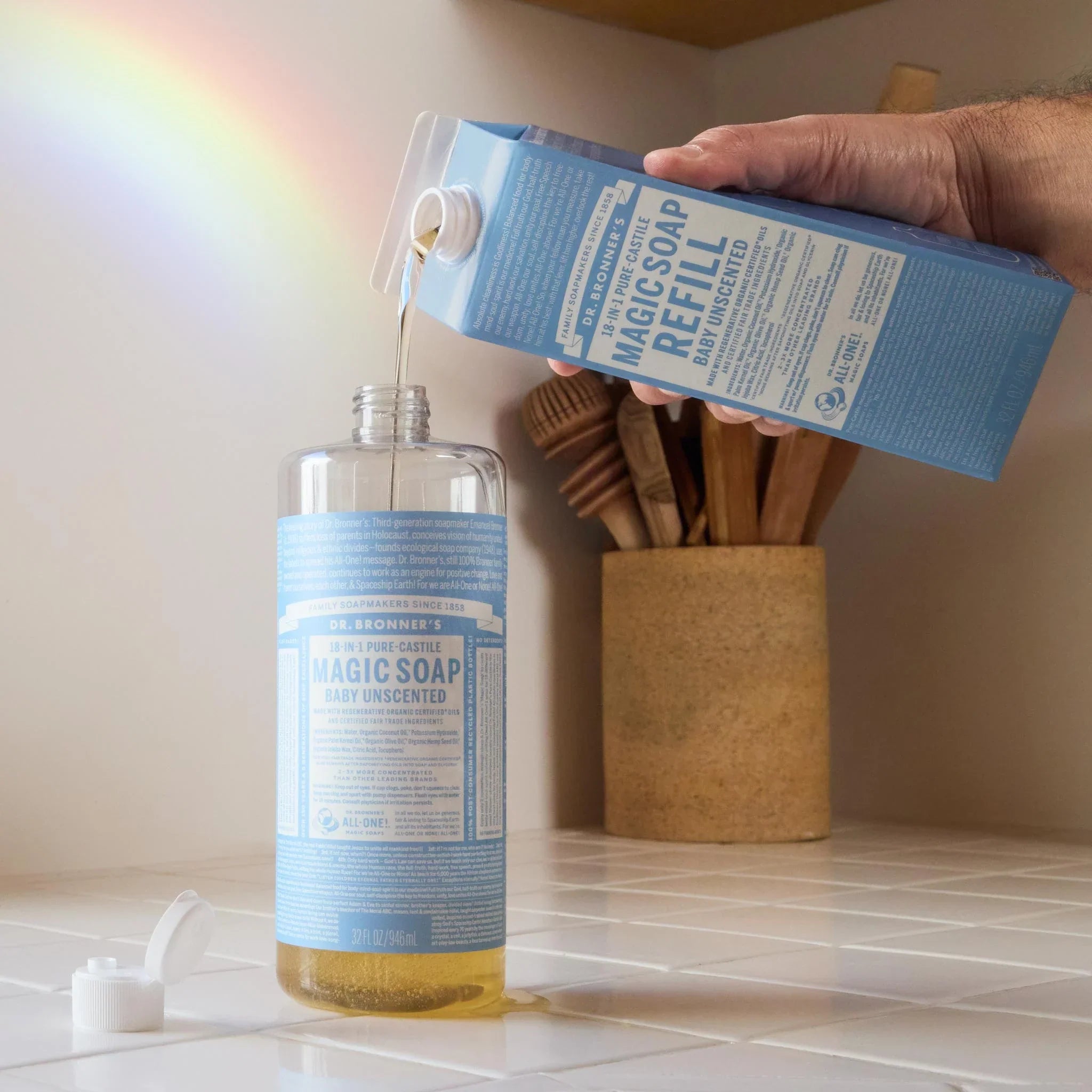 Dr Bronner's Unscented - Pure-Castile Magic Soap Refill