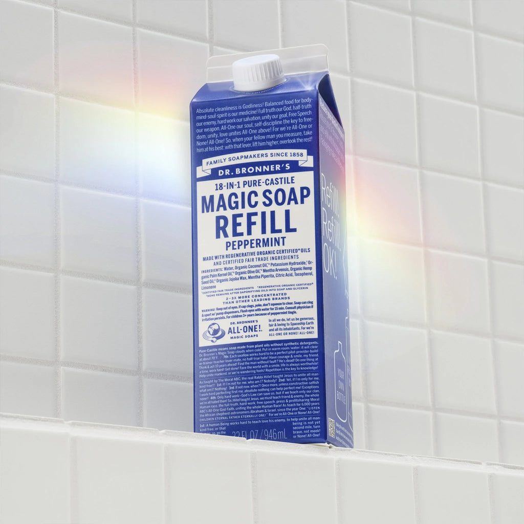 Dr Bronner's Peppermint - Pure-Castile Magic Soap Refill
