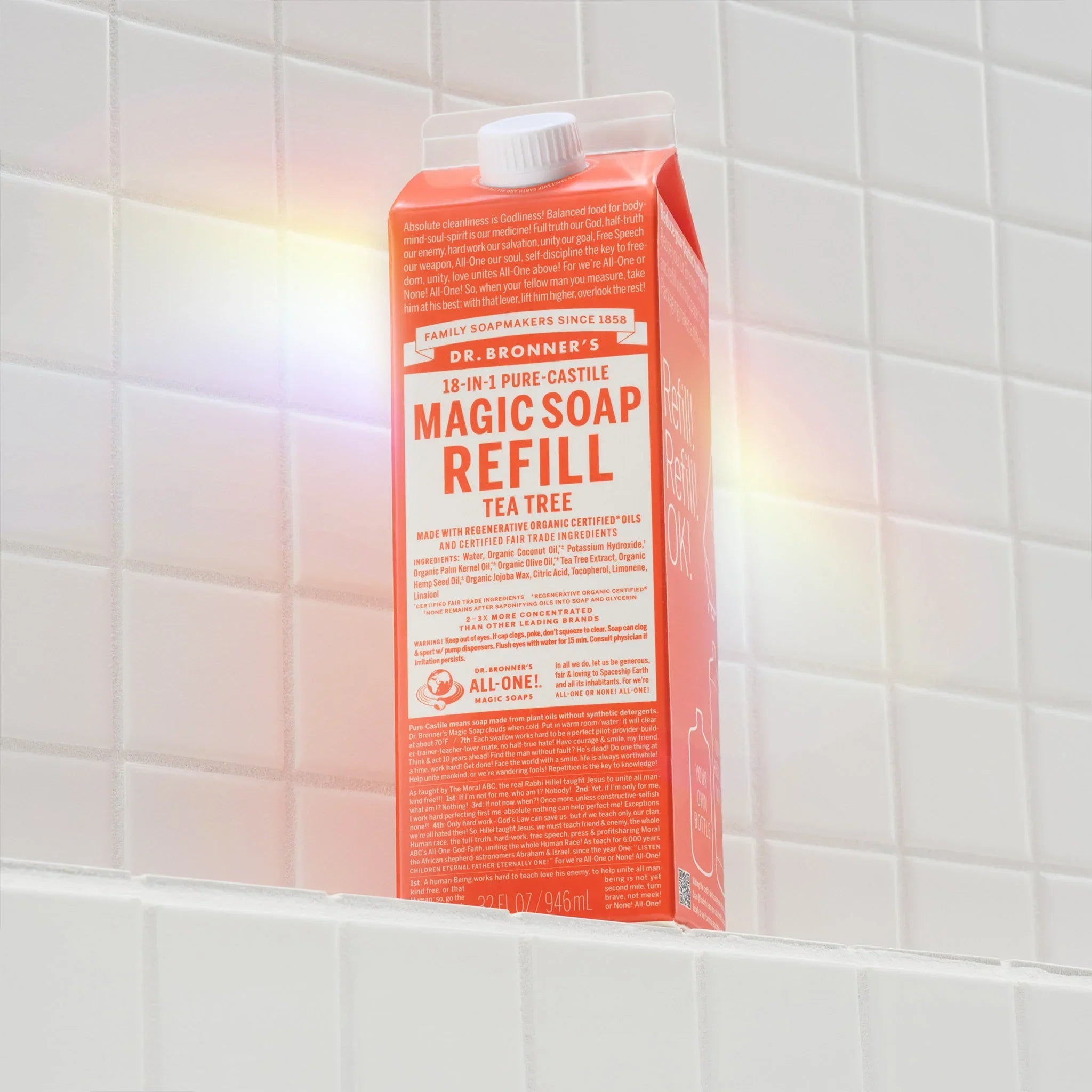 Dr Bronner's Tea Tree - Pure-Castile Magic Soap Refill