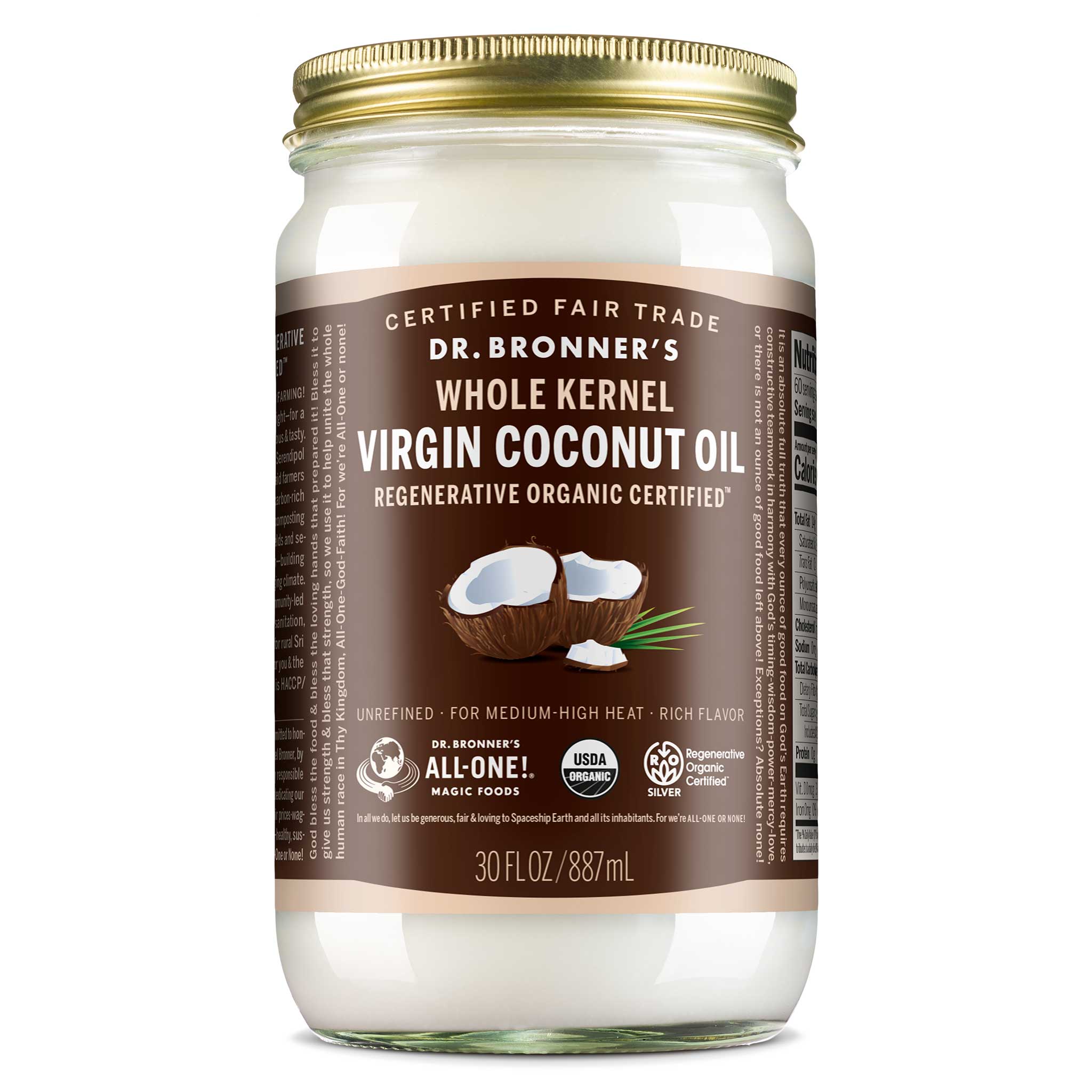 Dr Bronner's Whole Kernel - Virgin Coconut Oil