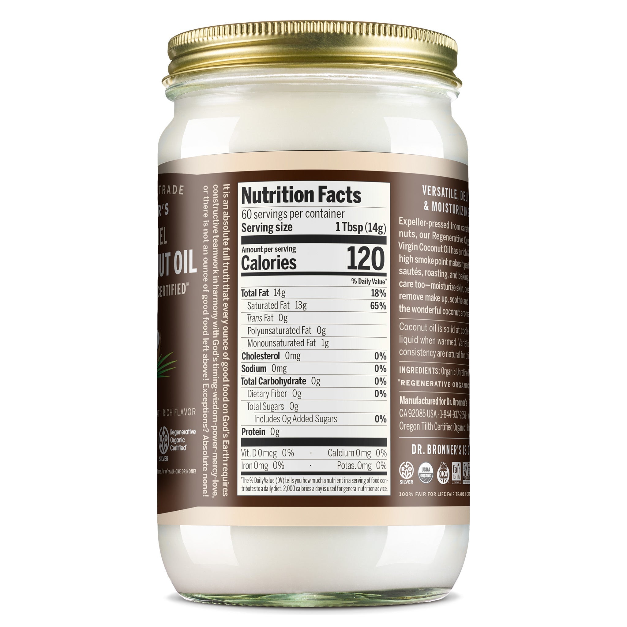 Dr Bronner's Whole Kernel - Virgin Coconut Oil