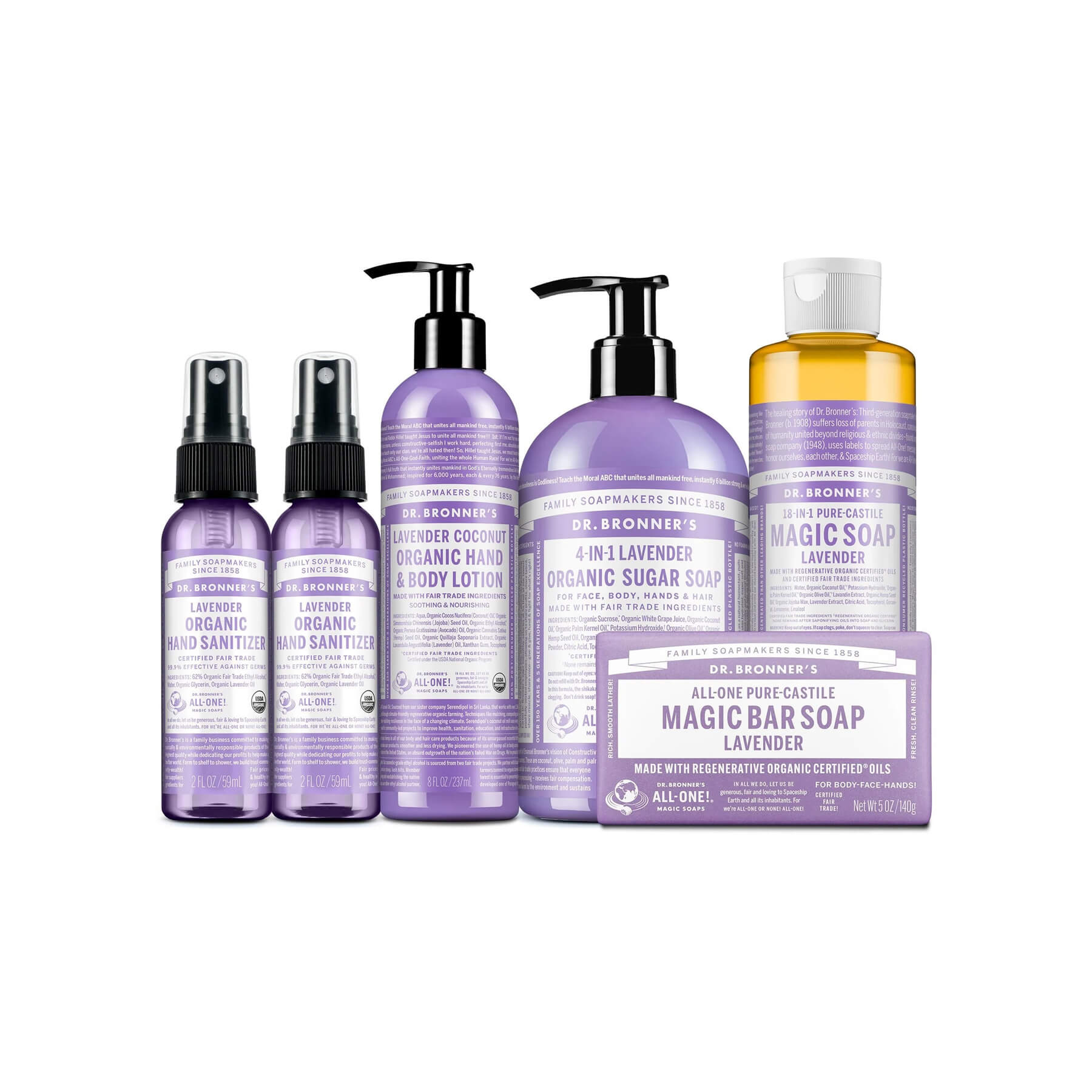 Dr Bronner's Calming Lavender Bundle